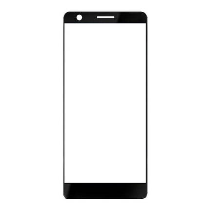 Корпусне скло Nokia 3.1 Dual Sim (TA-1063) чорне, фото 1