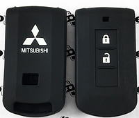 Силиконовый чехол для ключа Mitsubishi ASX Lancer Pajero Outlander Grandis на 2 кнопки