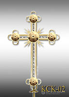 Хрест накупольний з напиленням нітрид титану КСК - 02 (Висота 0,75 - 4,5м)