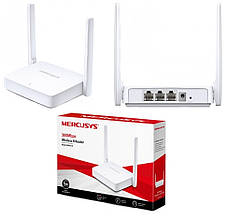 Роутер Mercusys MW301R 2-антени 2xLAN 1xWAN Білий, фото 3