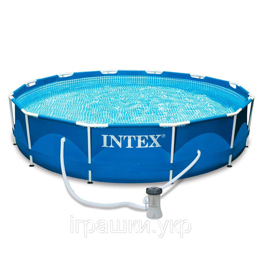 Каркасний басейн Intex 28212, 366 x 76 см, фільтр насос