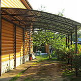 Навіс до будинку з полікарбонату від виробника, фото 9