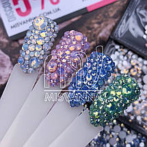 Стрази опал Boshiling мікс розмірів, 720 штук сині, фото 2