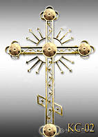 Хрест накупольний з напиленням нітрид титану КС - 02 (Висота 0,75 - 4,5м)