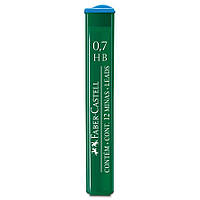 Грифель 0,7 мм HB 12 штук в пенале Faber-Castell 9127