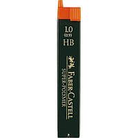 Грифель 0,9 мм HB Super-Polymer 12 штук в пенале Faber-Castell 120900
