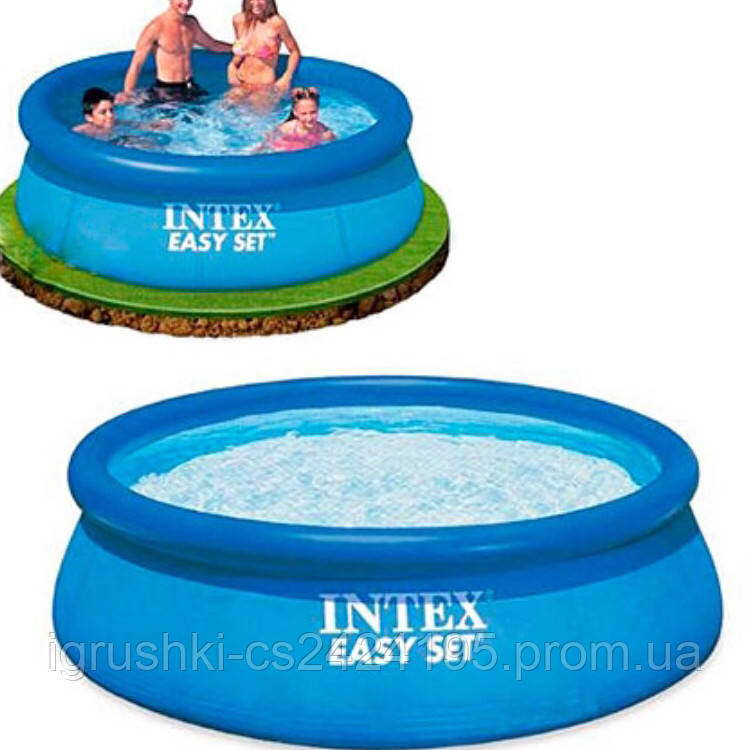 Надувной бассейн intex 28122 Easy Set Pool, 305 х 76 см с фильтр насосом - фото 3 - id-p537851532