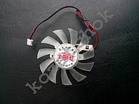 Вентилятор №82 (кулер) для видеокарты GT 240 430 440 630 730 FD7015H12S PLA07015D12HH T127010SH 65 мм 2-pin
