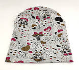 Оптом шапки 46 48 і 50 розмір трикотажна дитяча шапка головні убори дитячі гурт (ОРШ77), фото 2