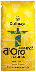 Кава Dallmayr Crema d'Oro Selektion Des Jahres Brasilien зернова, 1 кг.