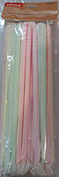 Трубочка пластиковая в индивидуальном пакете с изгибом разных цветов L 210 мм (уп 50 шт)