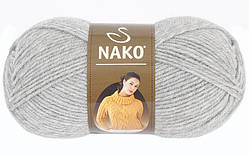 Nako SUPERLAMBS SPECIAL (Суперламбс спесіал) № 195 світло-сірий (Напівшерстяна пряжа, нитки для в'язання)
