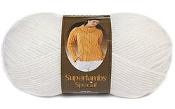 Nako SUPERLAMBS SPECIAL (Суперламбс спесіал) № 208 білий (Напівшерстяна пряжа, нитки для в'язання)