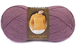 Nako SUPERLAMBS SPECIAL (Суперламбс спесіал) № 569 темно-пильна троянда (Напівшерстяна пряжа, нитки для в'язання)