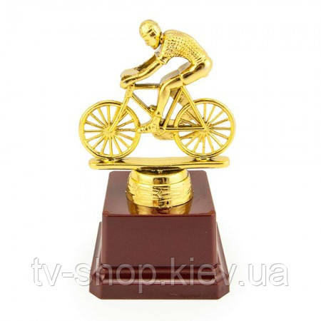 Статуетка Велосипедист, 14 см, фото 1