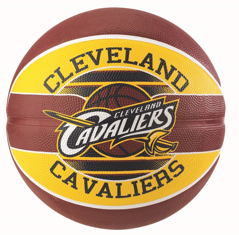 Баскетбольний м'яч для стрітболу Spalding NBA Team Cleveland Cavaliers р. 7 (30 01587 01 3717)