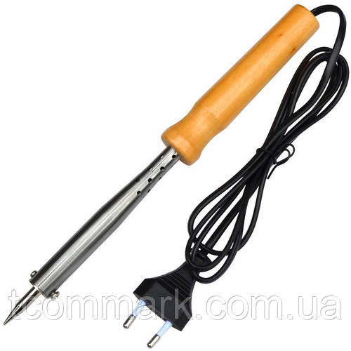 Паяльник ZD-WD-80W, с деревянной ручкой 80W, 220V - фото 2 - id-p662066057