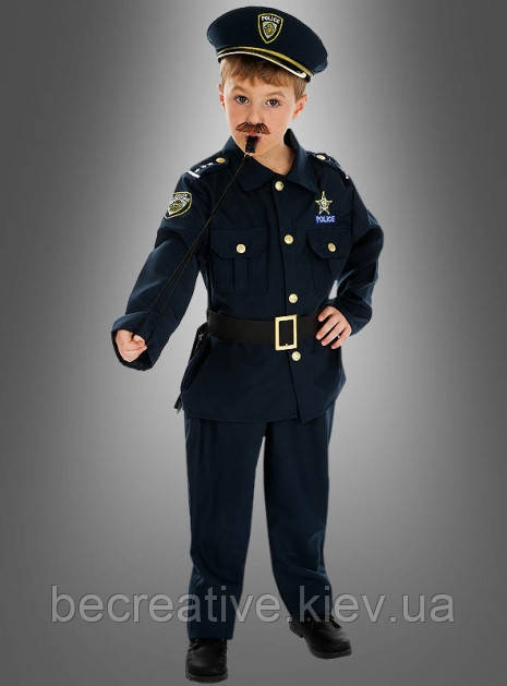 Дитячий карнавальний костюм для маленьких поліцейських