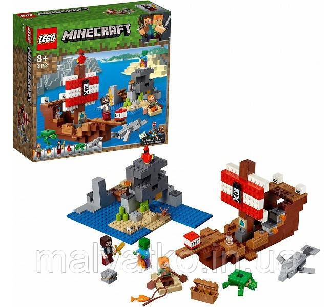 Lego Minecraft Пригоди на піратському кораблі 21152