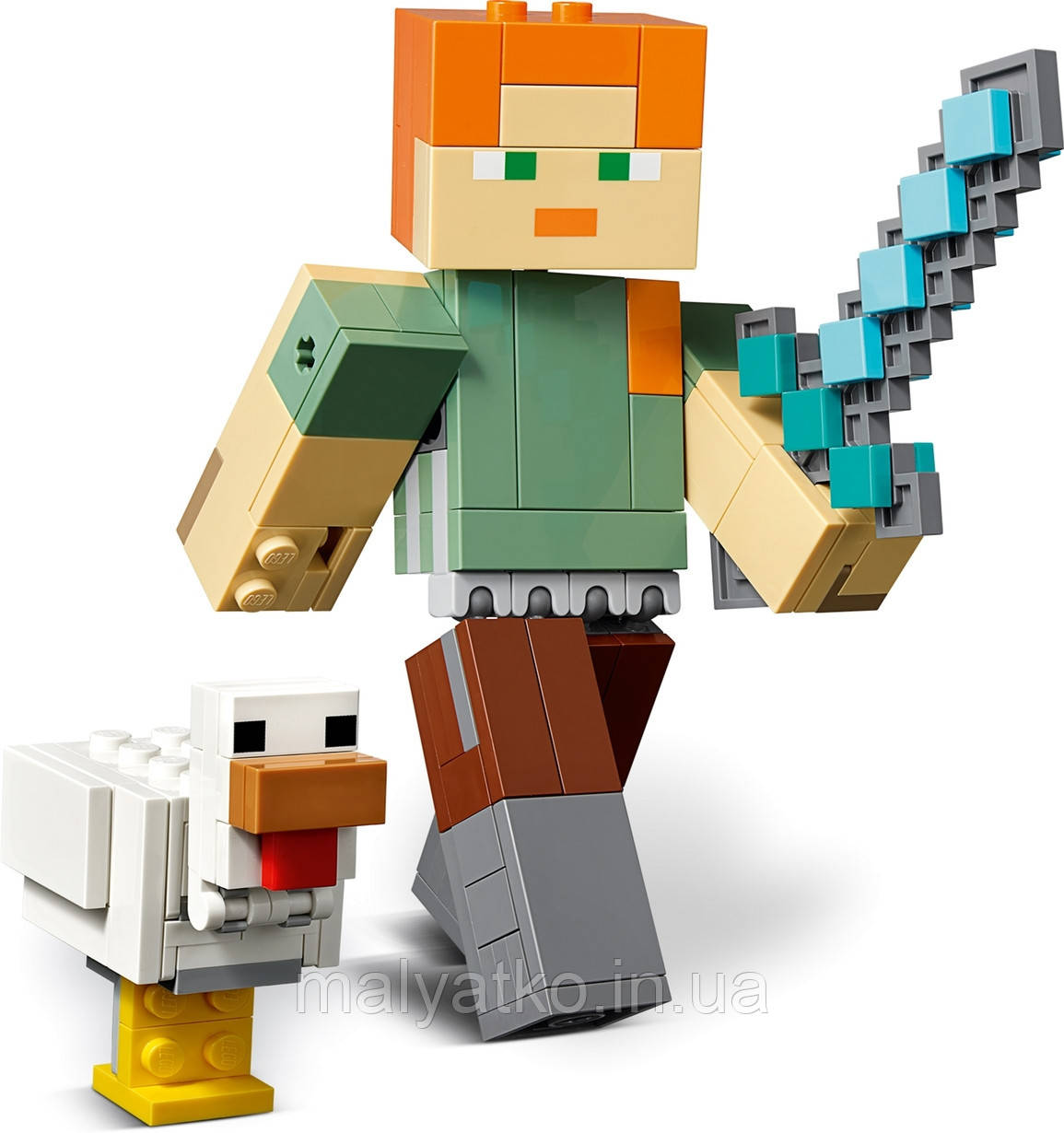 Lego Minecraft Алекс з курчам 21149