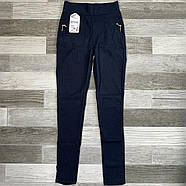 Джегінси жіночі з бамбука Ластівка з кишенями та змійкою, розмір XL (44), сині, А620-1, фото 3