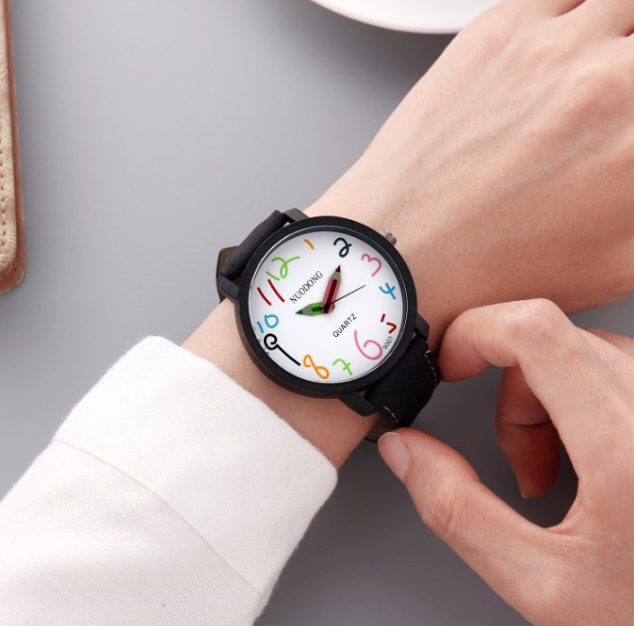 Годинник наручний Digit black-white, фото 1