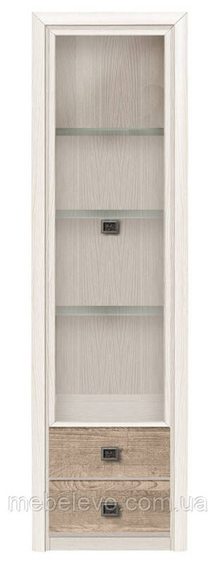 Вітрина Коен 2 REG1W2S БРВ 2005х585х400мм сосна каньйон+дуб корабельний