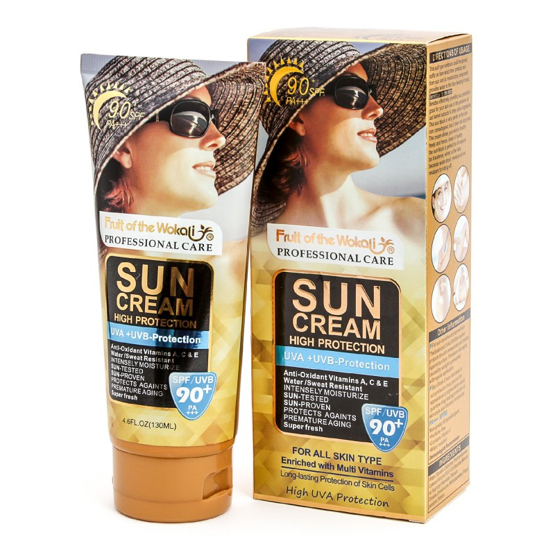 Сонцезахисний крем Fruit of the Wokali Sun Cream SPF 90