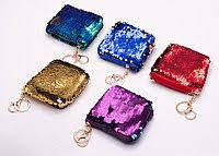 Брелок-гаманець із паєтками 10×10 см