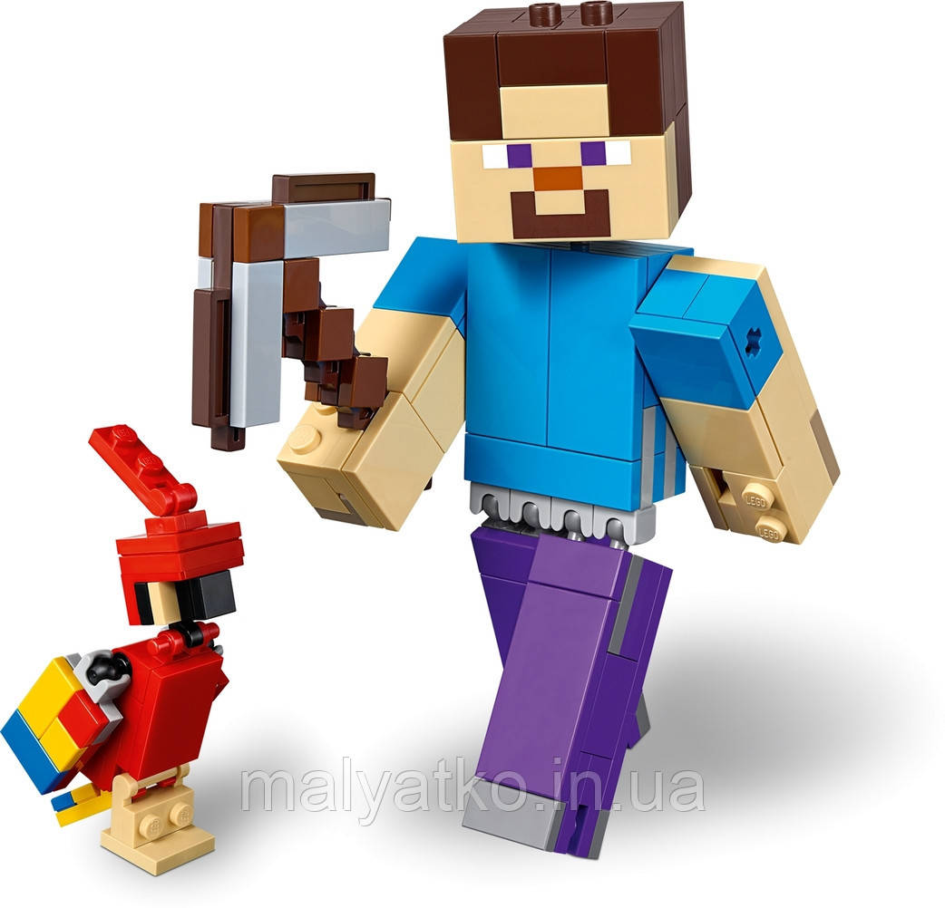 Lego Minecraft Стів з папугою 21148