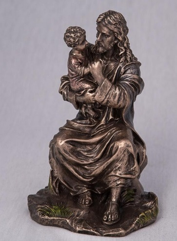 Статуэтка "Иисус с ребенком" (16 см) - фото 1 - id-p86949686