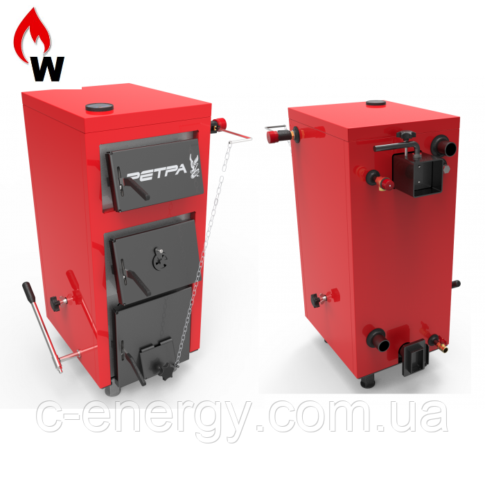Котел твердопаливний Ретра-5М 32 кВт енергонезалежний