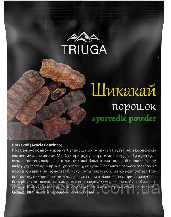 Шикай порошок, Акація струнка, Shikakai Powder, 50 г