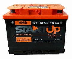 Акумулятор Startup 60Ah 480A R+