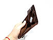 Шкіряний коричневий гаманець Balisa для чоловіка на магніті, фото 4