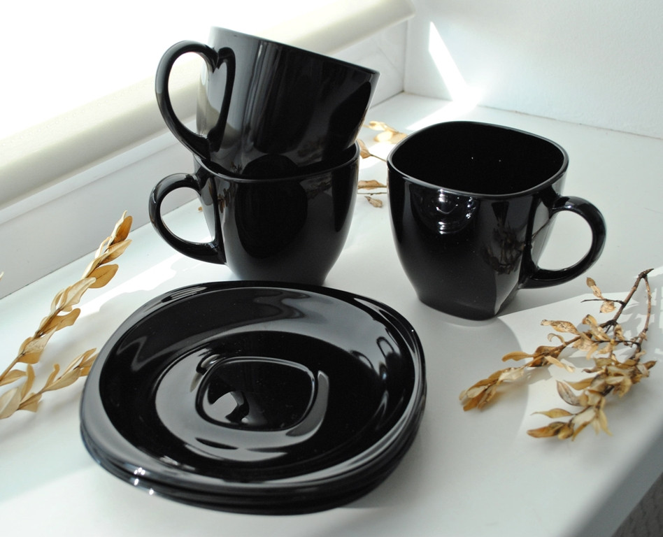 Carine Black Чайний сервіз 12 пр. Luminarc P4672