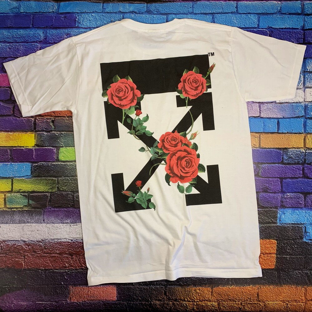 Футболка OFF WHITE Rose • Топ якість • Ориг бірки • Всі розміри XS