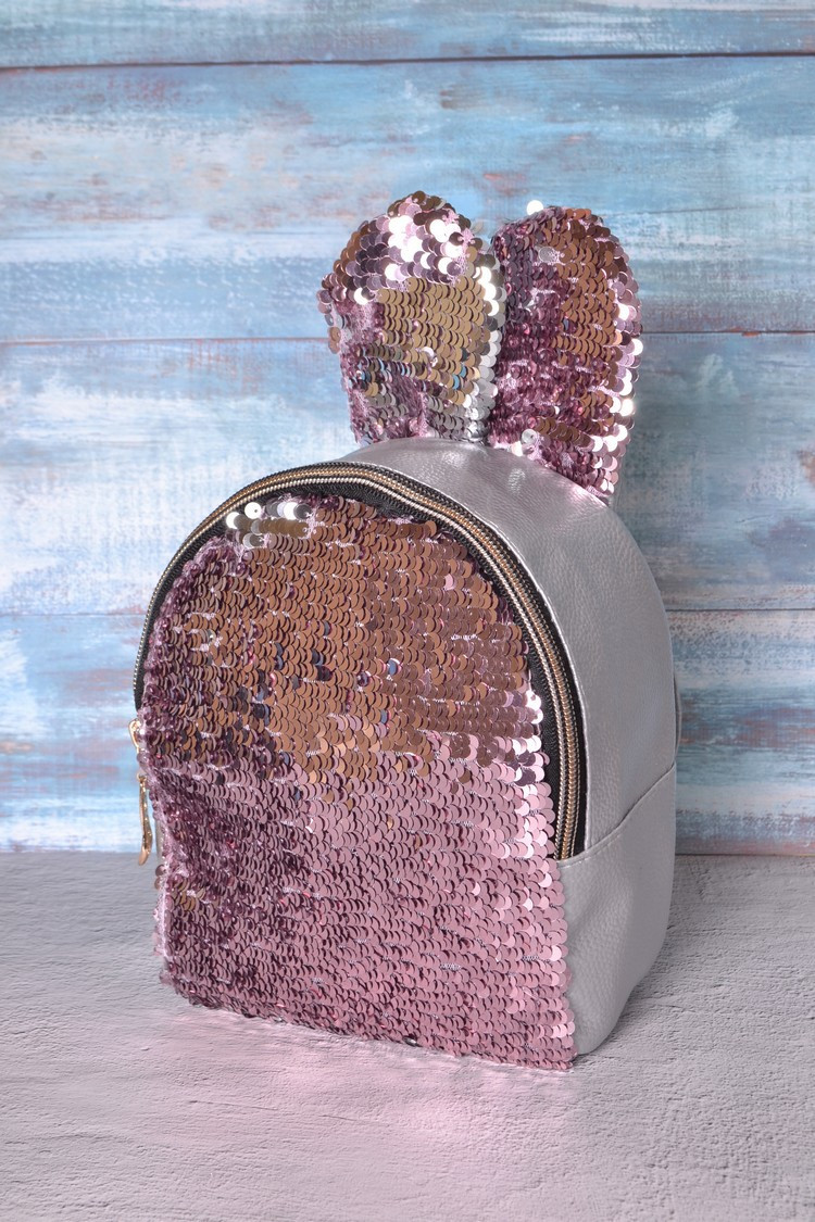 Рюкзак жіночий міні BonBon silver-pink