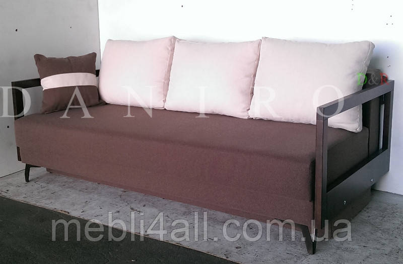 Софа Ентоні Д з дерев'яними підлокітниками, фото 1