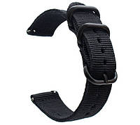 Нейлоновый ремешок Primo Traveller для часов Samsung Galaxy Watch Active / Active 2 - Black