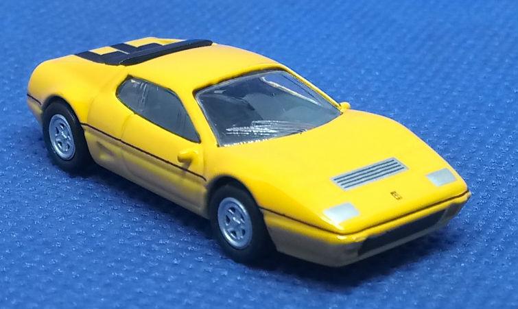 Модель Ferrari micro cars 512 BBI в масштабі 1:100 (жовтий)