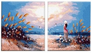 Картина за номерами Menglei Диптих. В очікуванні MU2002 60 х 120 см