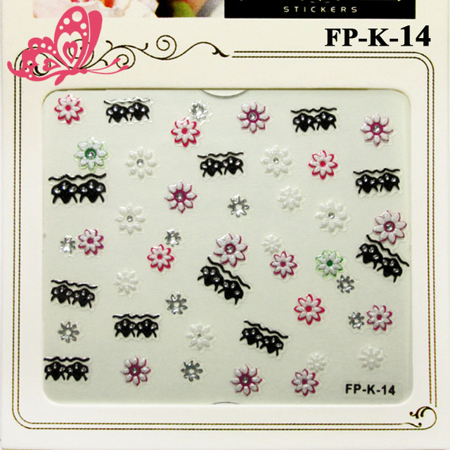 Наклейки для Нігтів 3D Nail Sticrer FP-ДО-14 Перлинні Білі, Рожеві Квіти, Чорний Орнамент і Стрази Самоклеючі 3D Наклейки для нігтів Nail Sticrer серія FP-ДО-00 Метелики, Сердечка, Квіти і з Камінцями та Стразами, стікери для нігтів, стікери для манікюру, nail art (нейл-арт), наклейки для дизайну нігтів, стікер наклейки для швидкого красивого дизайну нігтів, за оптовими цінами, замовити та купити дешево оптом, дрібним оптом через інтернет магазин https://opt21.com з доставкою по всій Україні від Компанії Маргарита місто Дніпро.