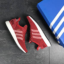 Чоловічі кросівки Adidas Iniki,сітка,червоні, фото 3
