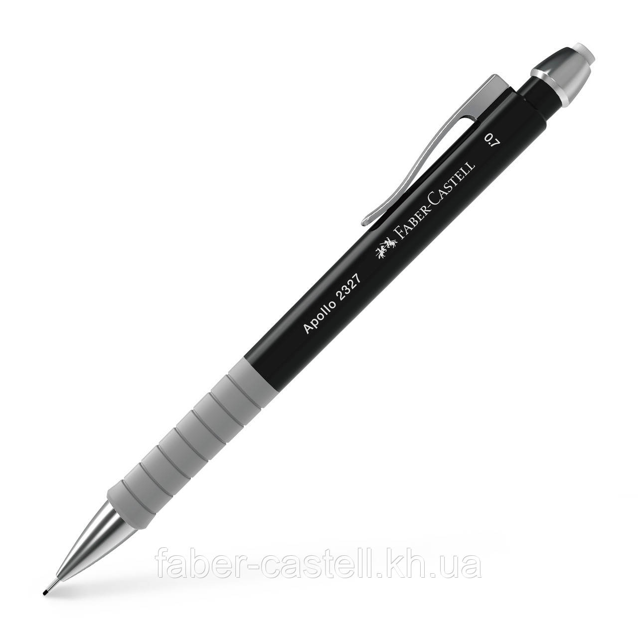 Олівець механічний Faber-Castell Apollo Black, корпус чорний (0,7 мм), 232704