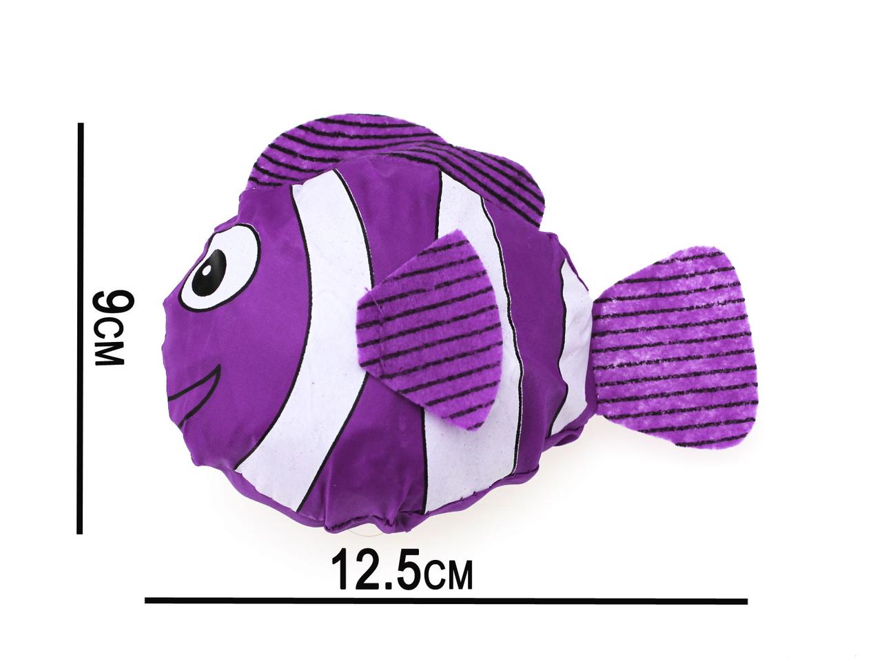 Сумка для покупок складна T2-16 "рибка" фіолетова