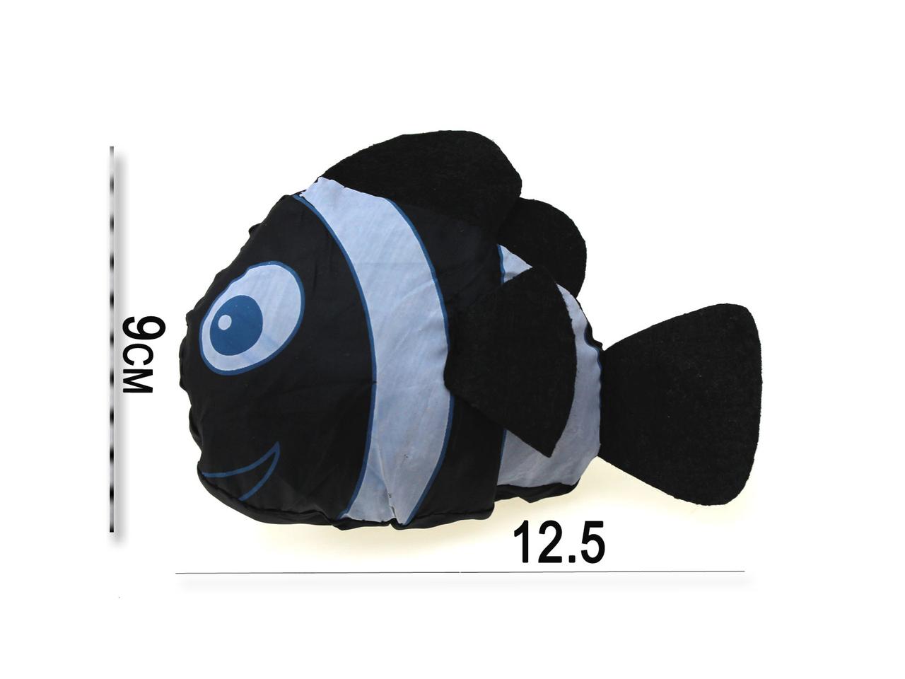Сумка для покупок складна T2-6 "рибка" чорна