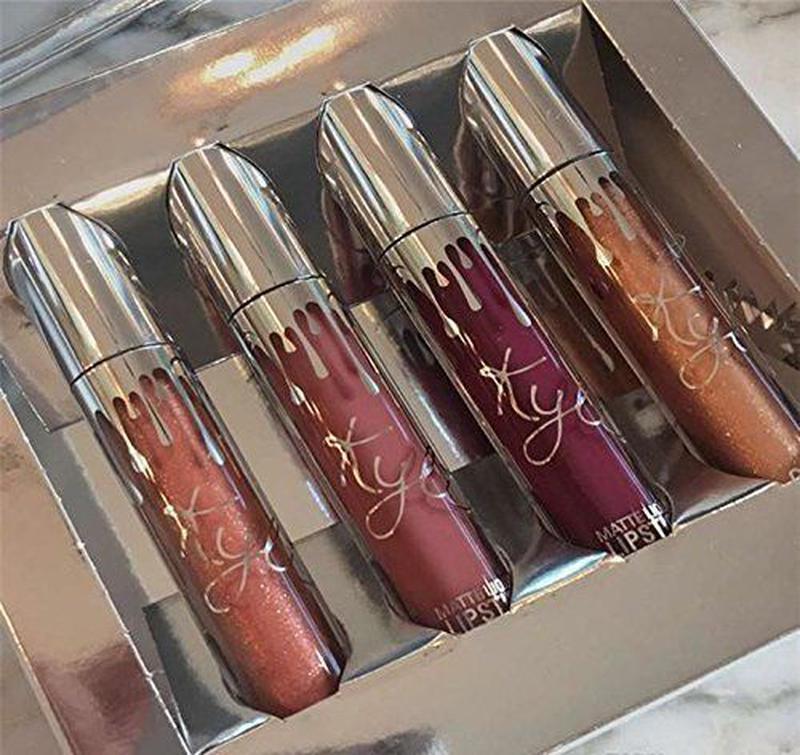 Рідка матова помада KYLIE Matte Holiday Edition набір 4 шт кольору