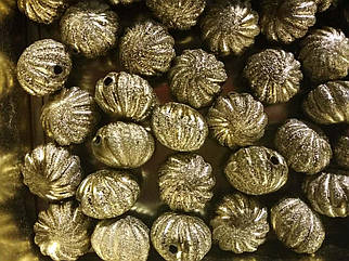 Бусини "зефір" оливкове золото 500 грамів