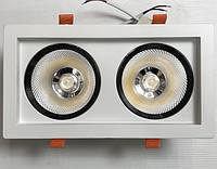 Светодиодный поворотный светильник двойной 36W 3000K Код.59517